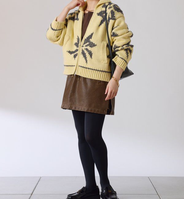  「ビッグモチーフカウチンカーディガン」|ニット・セーター|