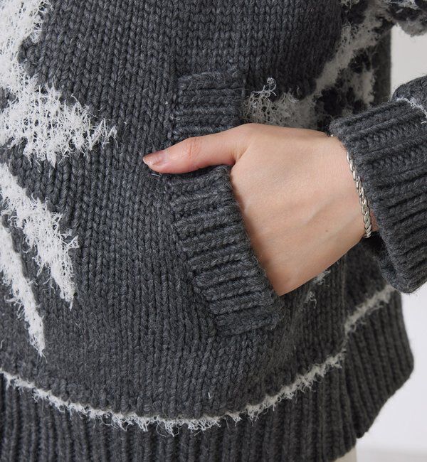  「ビッグモチーフカウチンカーディガン」|ニット・セーター|