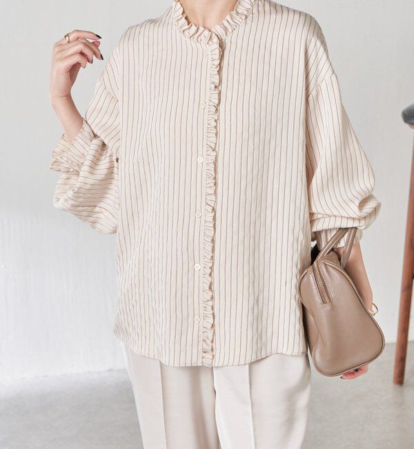  「フリルカラーシャツ」|シャツ・ブラウス|