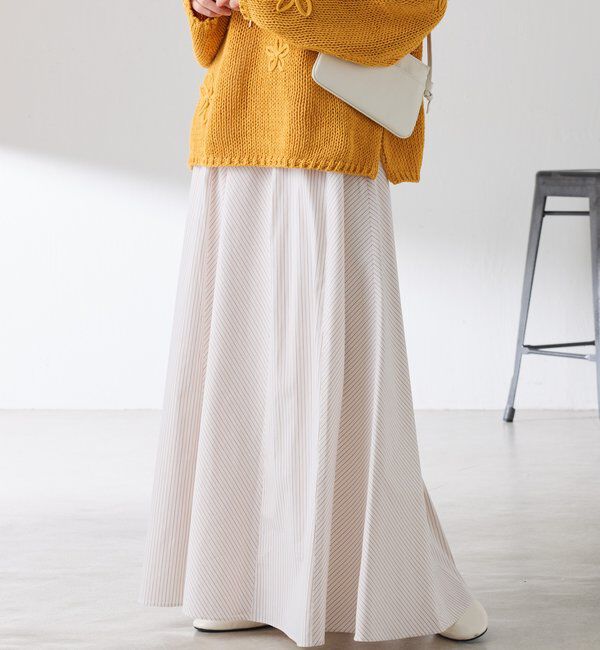  「パネルストライプスカート」|スカート|