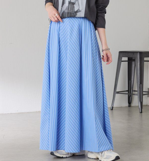  「パネルストライプスカート」|スカート|
