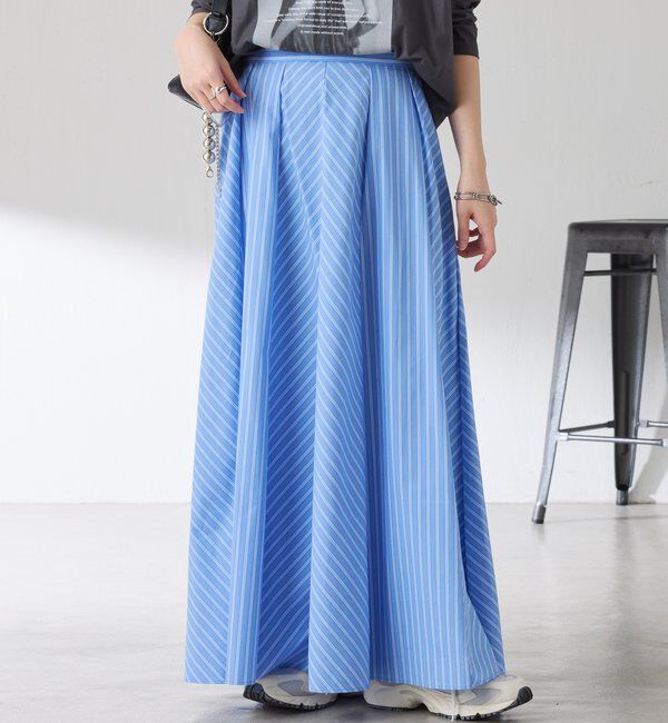  「パネルストライプスカート」|スカート|