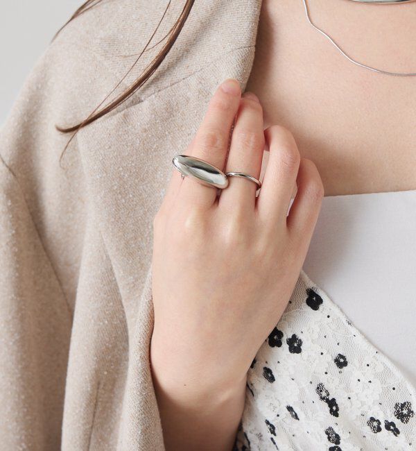  「【PAPILLONNER/パピヨネ】オーバルリング」|リング|