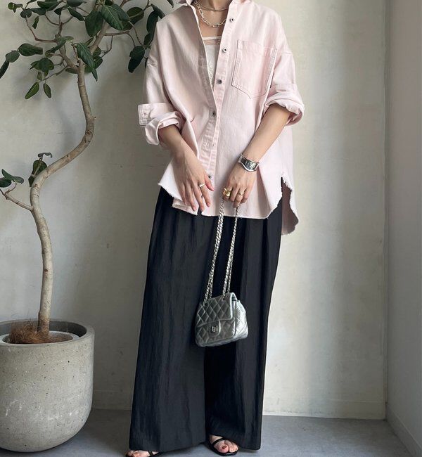  「【新色追加】ダメージデニムシャツ」|シャツ・ブラウス|