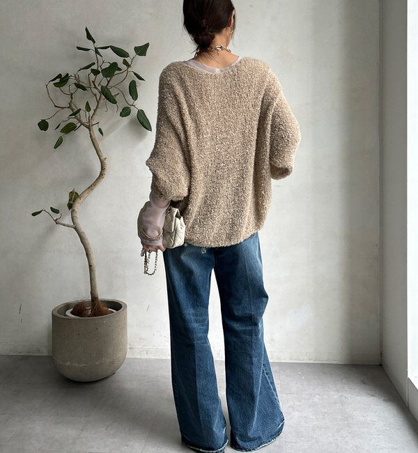  「【柔らかい着心地】袖シアーリブTEE」|Tシャツ・カットソー|