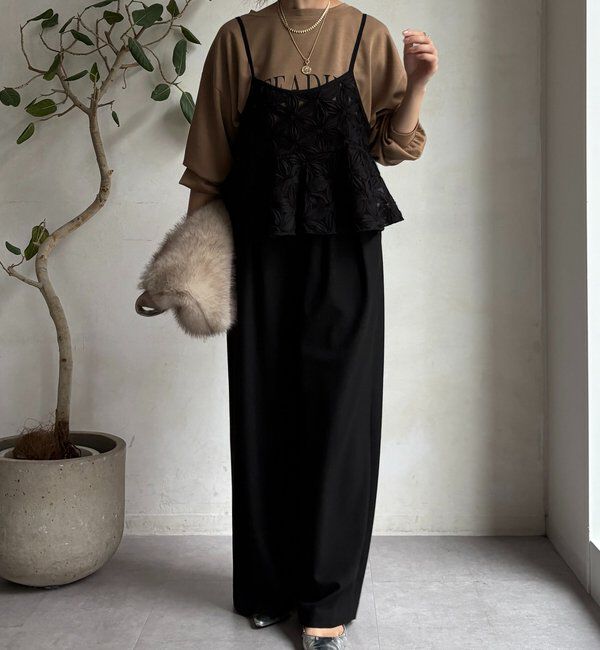  「【WEB限定】チュールフラワーキャミ」|シャツ・ブラウス|