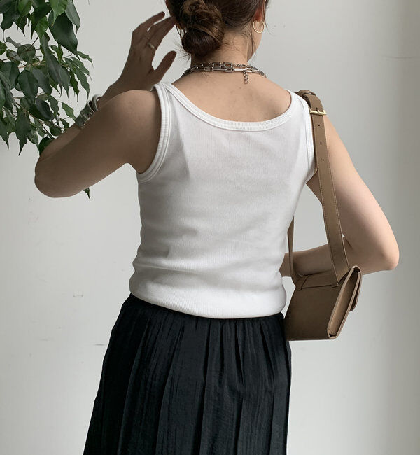  「【新色追加】リブタンク」|Tシャツ・カットソー|