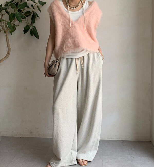  「【REI企画カラーあり】【前後2WAY】シャギーニットベスト」|ニット・セーター|