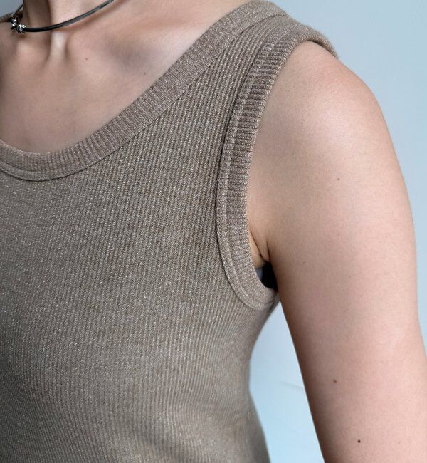  「【新色追加/インフルエンサーSAKURA企画】ラメスウェットタンクセット」|Tシャツ・カットソー|