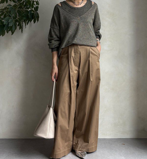  「【新色追加/インフルエンサーSAKURA企画】ラメスウェットタンクセット」|Tシャツ・カットソー|