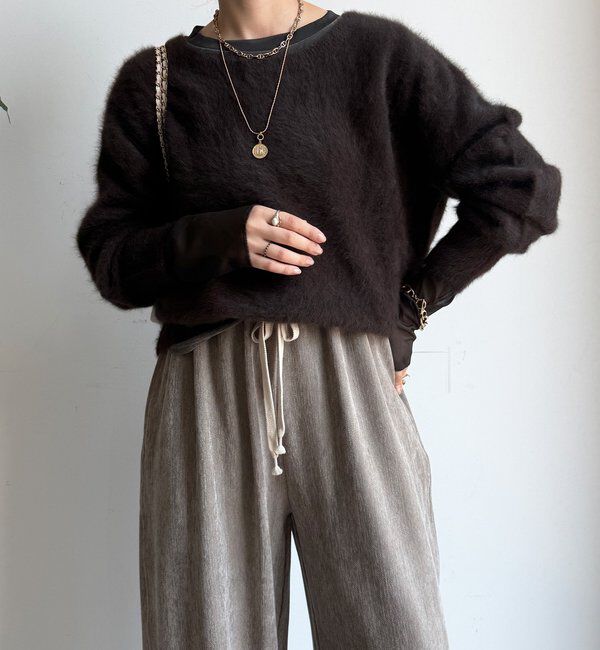  「ファーカシミヤプルオーバー」|ニット・セーター|