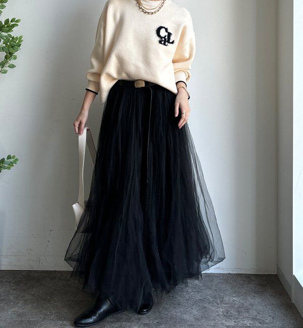  「【新色追加/WEB限定】フェザーロゴニット」|ニット・セーター|