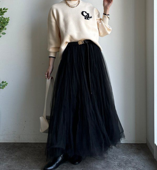  「【新色追加/WEB限定】フェザーロゴニット」|ニット・セーター|