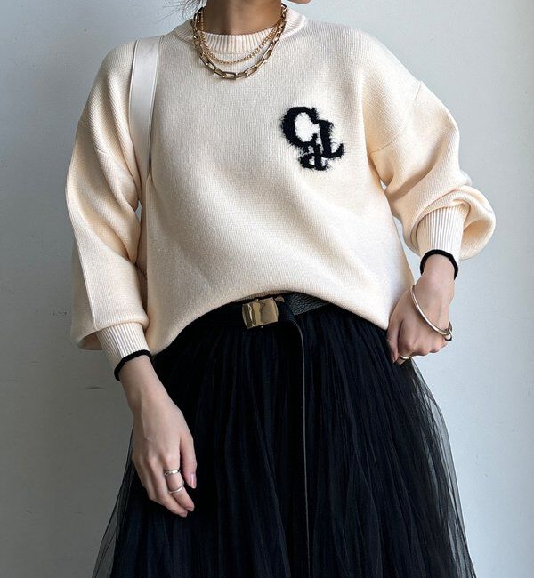  「【新色追加/WEB限定】フェザーロゴニット」|ニット・セーター|