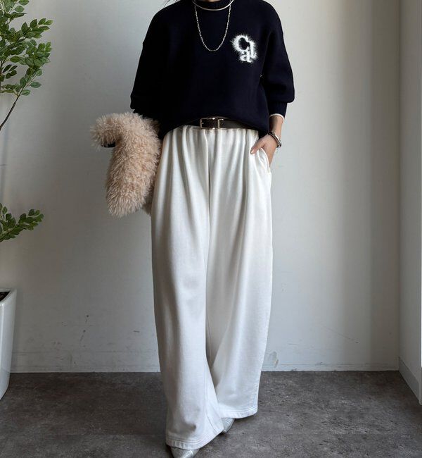  「【新色追加/WEB限定】フェザーロゴニット」|ニット・セーター|