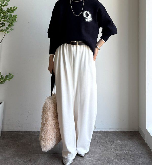  「【新色追加/WEB限定】フェザーロゴニット」|ニット・セーター|