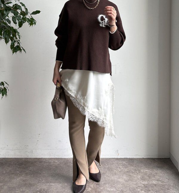  「【新色追加/WEB限定】フェザーロゴニット」|ニット・セーター|