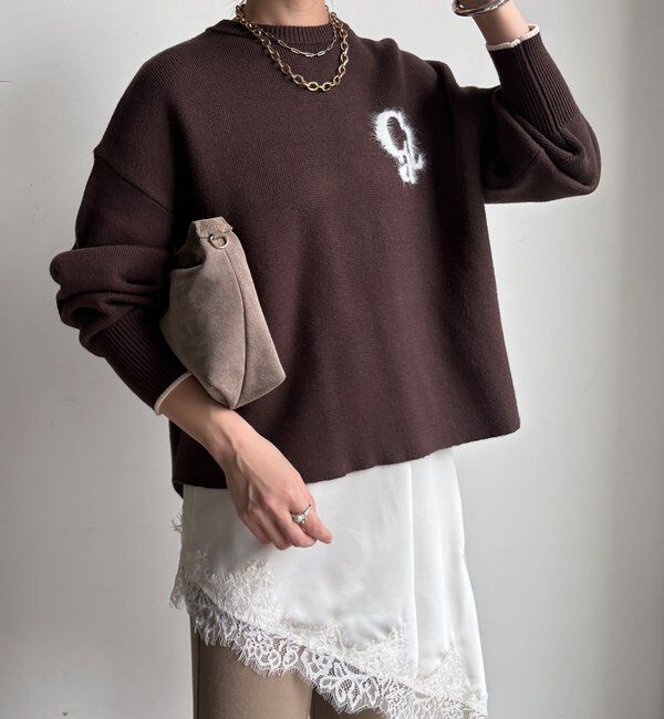  「【新色追加/WEB限定】フェザーロゴニット」|ニット・セーター|