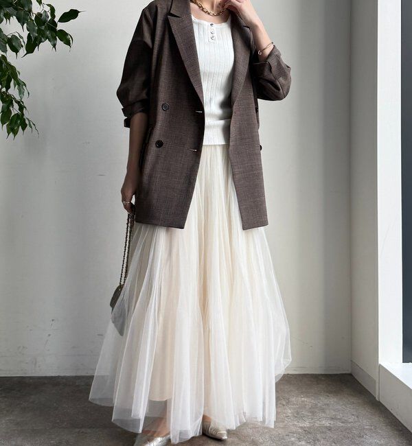  「ダブルチュールスカート」|スカート|