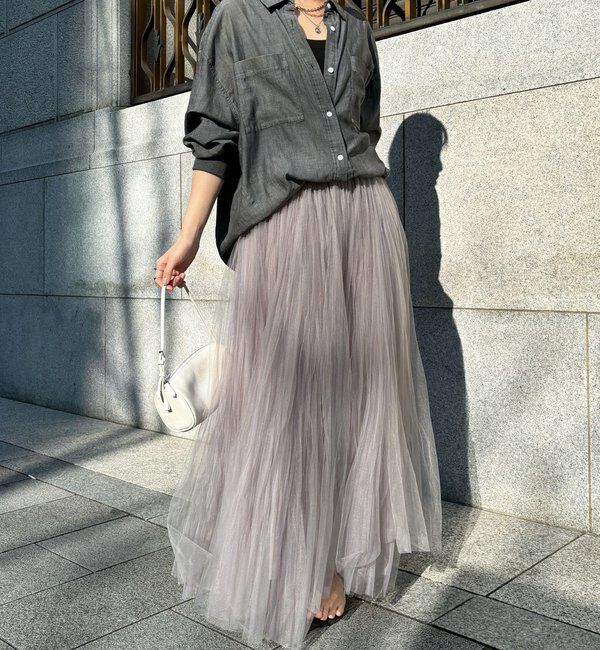  「ダブルチュールスカート」|スカート|