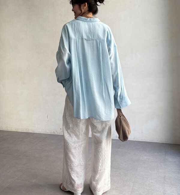  「【WEB限定】エンブロイダリーパンツ」|チノ|