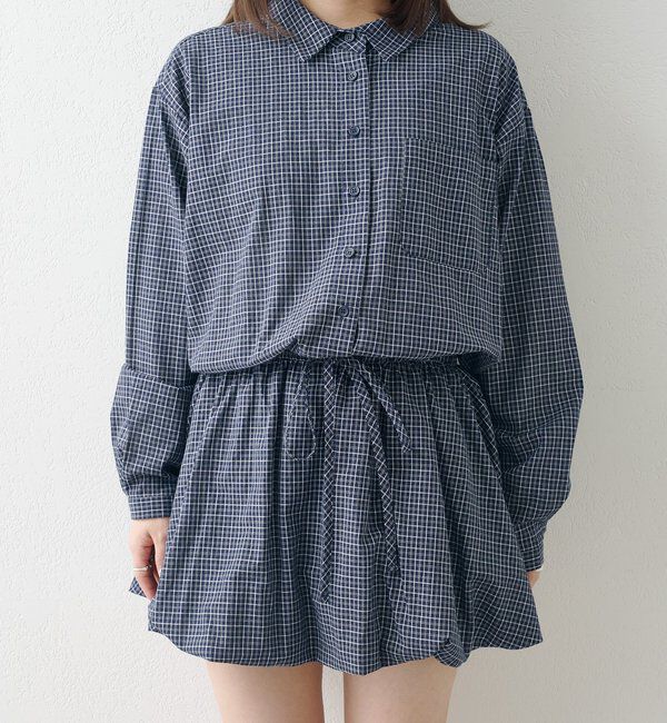  「バルーンシャツワンピース」|ワンピース|