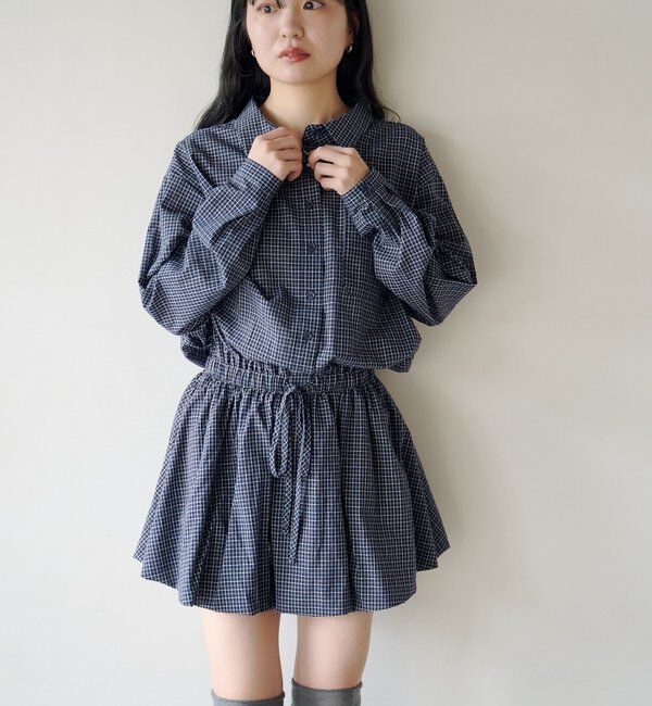  「バルーンシャツワンピース」|ワンピース|