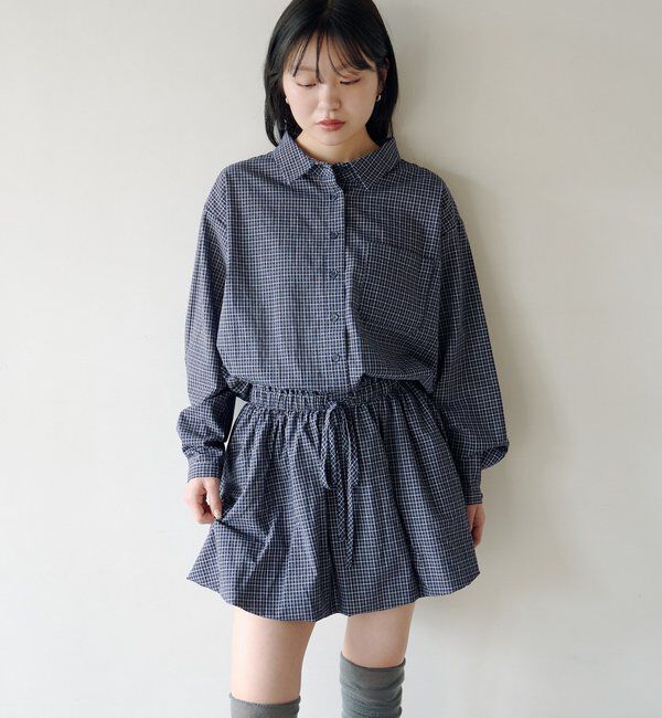  「バルーンシャツワンピース」|ワンピース|