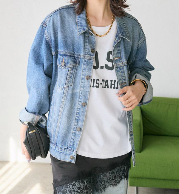  「【リバイバル/新色追加/羽織るだけでサマになる】デニムジャケット」|デニムジャケット|ブルー