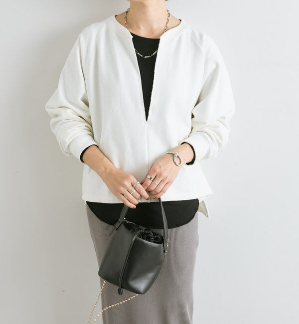  「【大人が着やすい】キーネックオーバースウェット」|Tシャツ・カットソー|