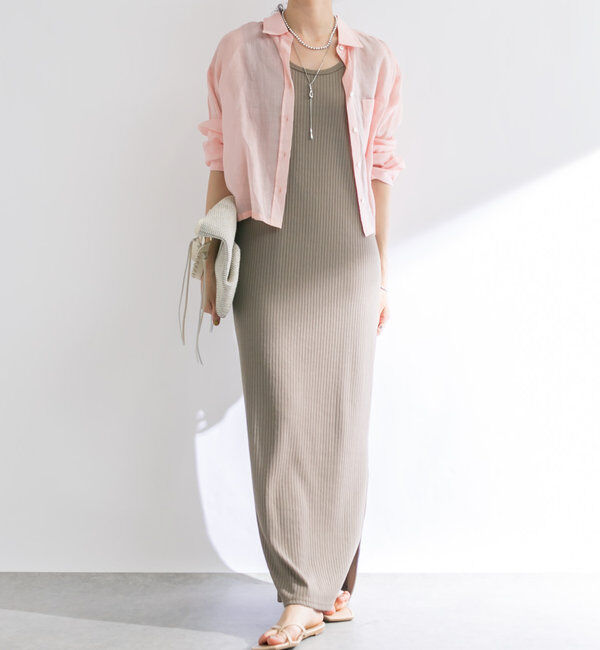  「【マイナス3kg/レビュー高評価☆】2WAYリブタンクワンピース」|ワンピース|