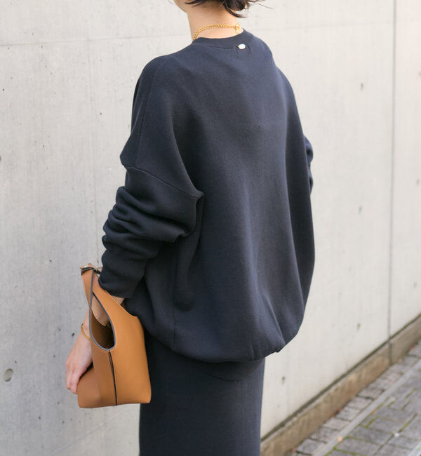  「【セットアップ対応】コットンスムースラウンドヘムニット」|ニット・セーター|