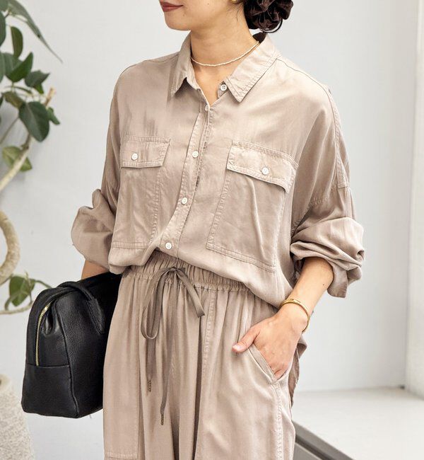  「【セットアップ可】ガーメントダイワイドシャツ」|シャツ・ブラウス|