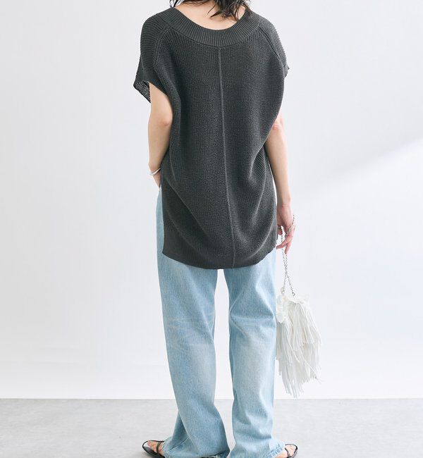  「【MONN.:.(モン)】セミフレアリペアデニム」|デニム|