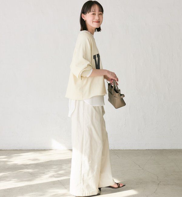  「【Yossshiiii企画】ワイドロゴカットオフスエット」|Tシャツ・カットソー|