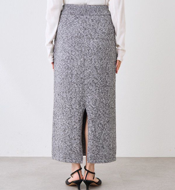  「【セットアップ対応可】ブークレーヤーンタイトスカート」|スカート|