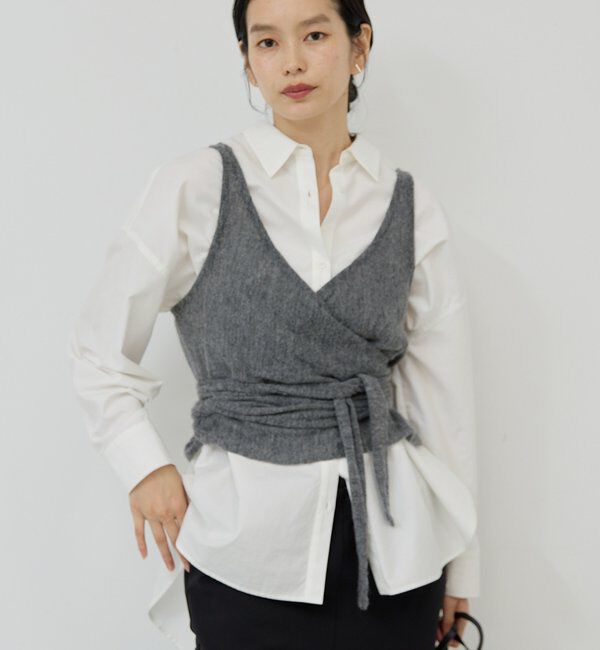  「【アンサンブル対応】カシュクールニット」|ニット・セーター|