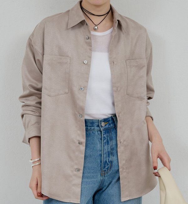  「フェイクスエードシャツ」|シャツ・ブラウス|