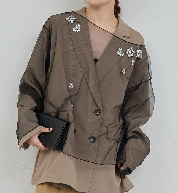  「【25th記念アイテム】ビジューチュールプルオーバー」|シャツ・ブラウス|