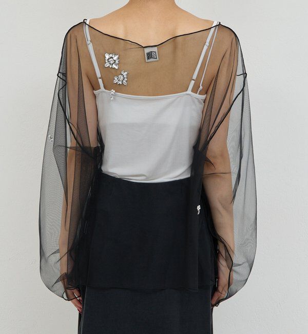  「【25th記念アイテム】ビジューチュールプルオーバー」|シャツ・ブラウス|