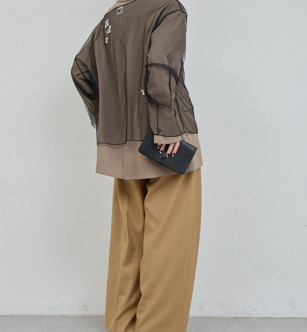  「【25th記念アイテム】ビジューチュールプルオーバー」|シャツ・ブラウス|