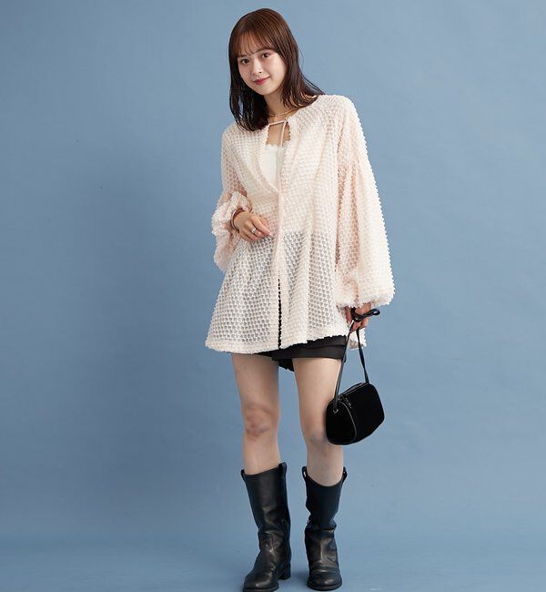  「【@akane__11.1企画】フリンジシェイプチュニック」|シャツ・ブラウス|