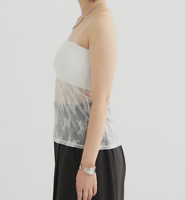  「切り替えレース キャミソール」|キャミソール|