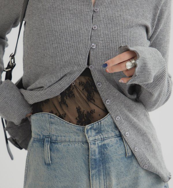  「切り替えレース キャミソール」|キャミソール|