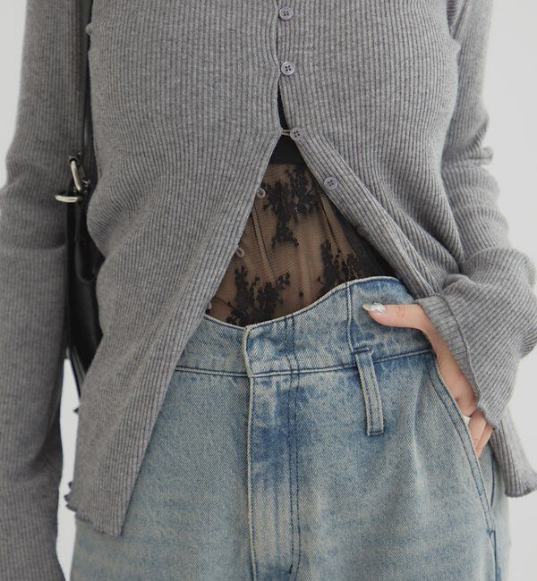  「切り替えレース キャミソール」|キャミソール|