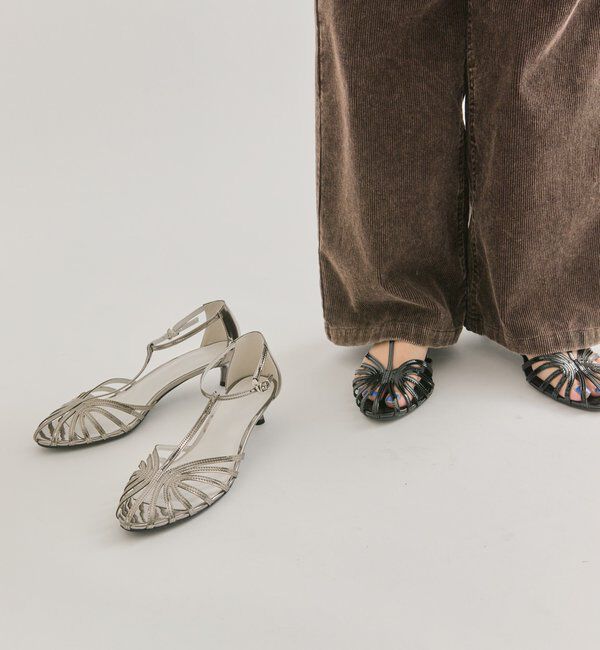  「シャイニーミュール」|パンプス|