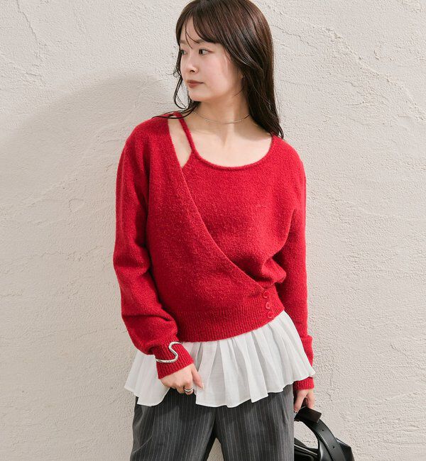  「ペプラムドッキングニット」|ニット・セーター|