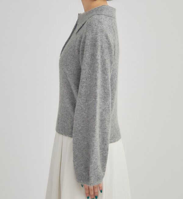  「襟付きロングスリーブニット」|ニット・セーター|