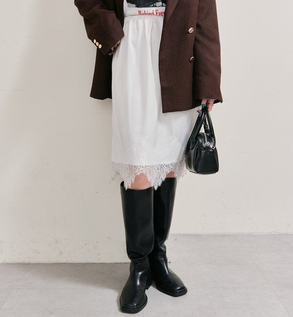  「裾レースマルチスカート」|スカート|