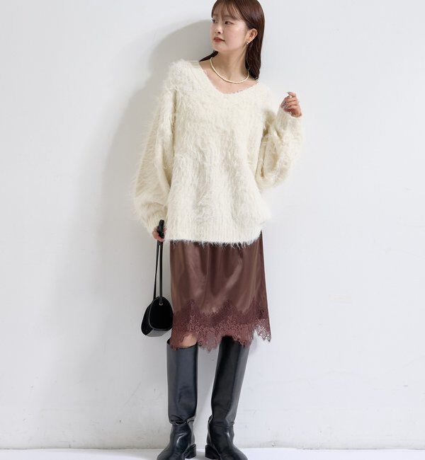  「裾レースマルチスカート」|スカート|